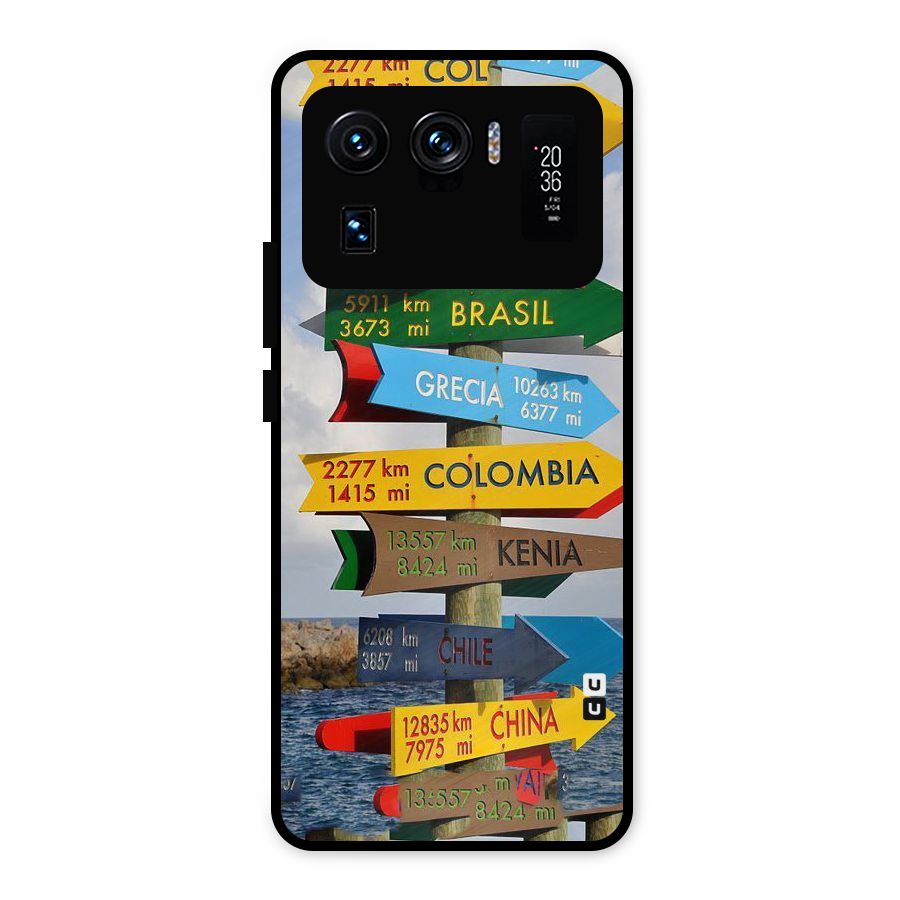 Travel Directions Metal Back Case for Mi 11 Ultra