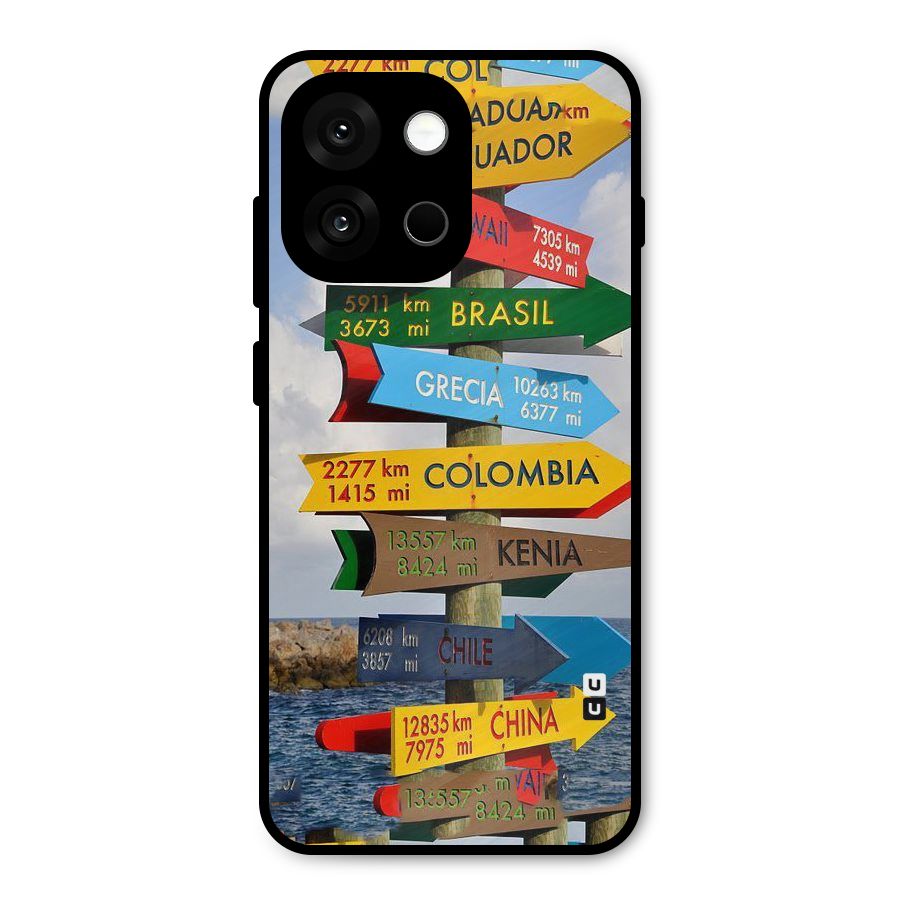 Travel Directions Metal Back Case for OnePlus 13s