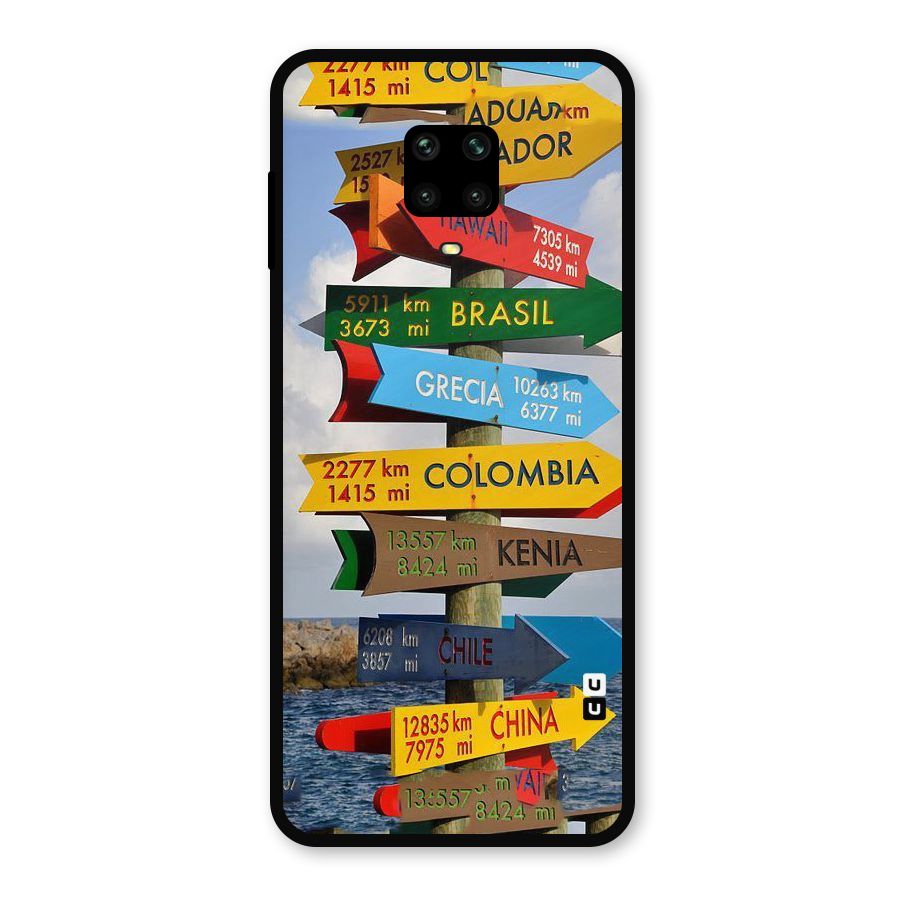 Travel Directions Metal Back Case for Poco M2