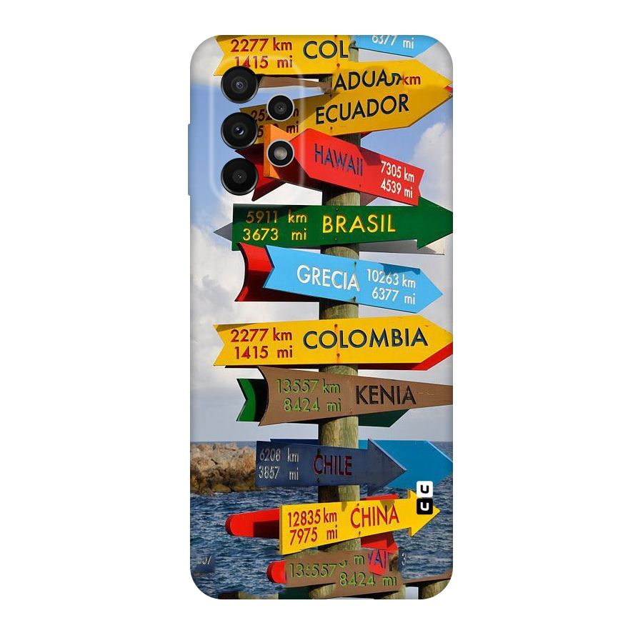 Travel Directions Original Polycarbonate Back Case for Galaxy A23