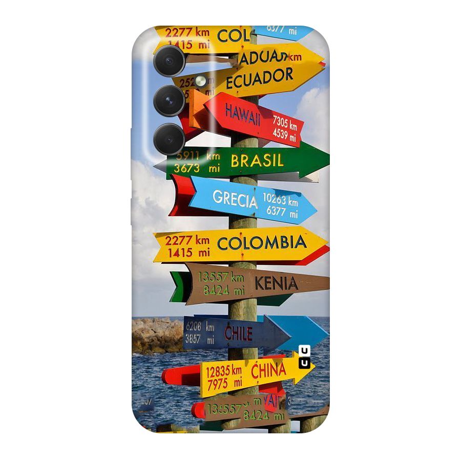 Travel Directions Original Polycarbonate Back Case for Galaxy A54
