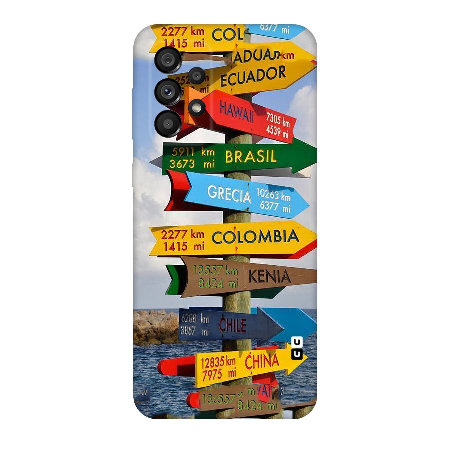 Travel Directions Original Polycarbonate Back Case for Galaxy A73 5G