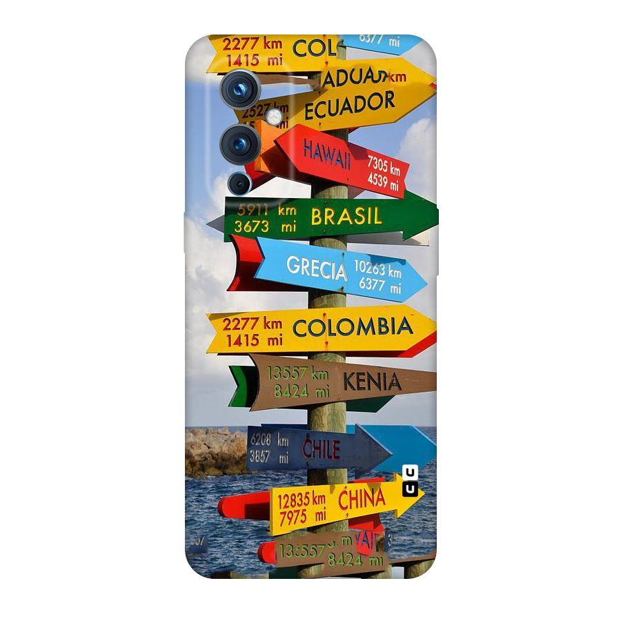 Travel Directions Original Polycarbonate Back Case for OnePlus 9