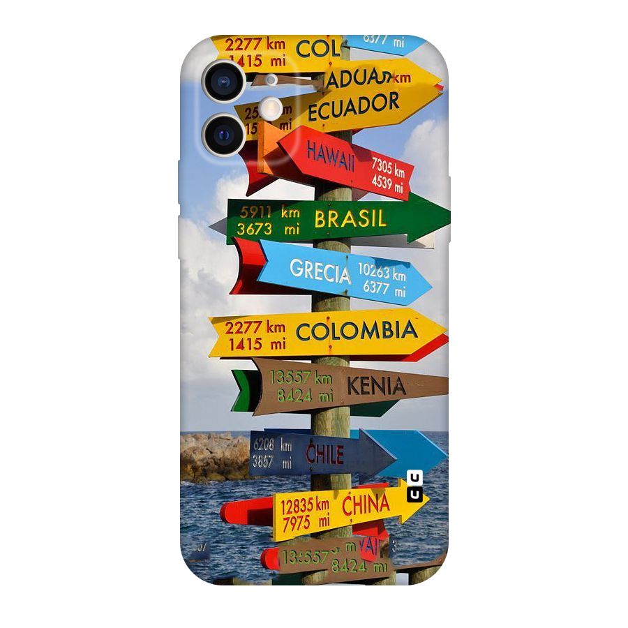 Travel Directions Original Polycarbonate Back Case for iPhone 12