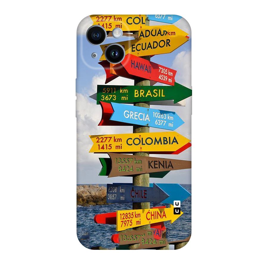 Travel Directions Original Polycarbonate Back Case for iPhone 14