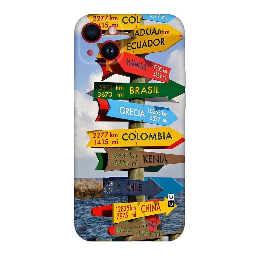 Travel Directions Original Polycarbonate Back Case for iPhone 14 Plus