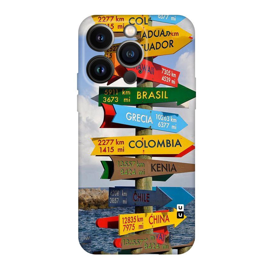 Travel Directions Original Polycarbonate Back Case for iPhone 14 Pro