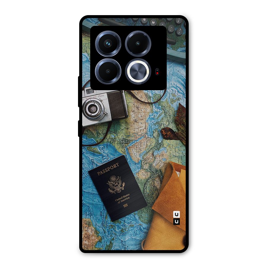 Travel Essentials Metal Back Case for Infinix Note 40 5G