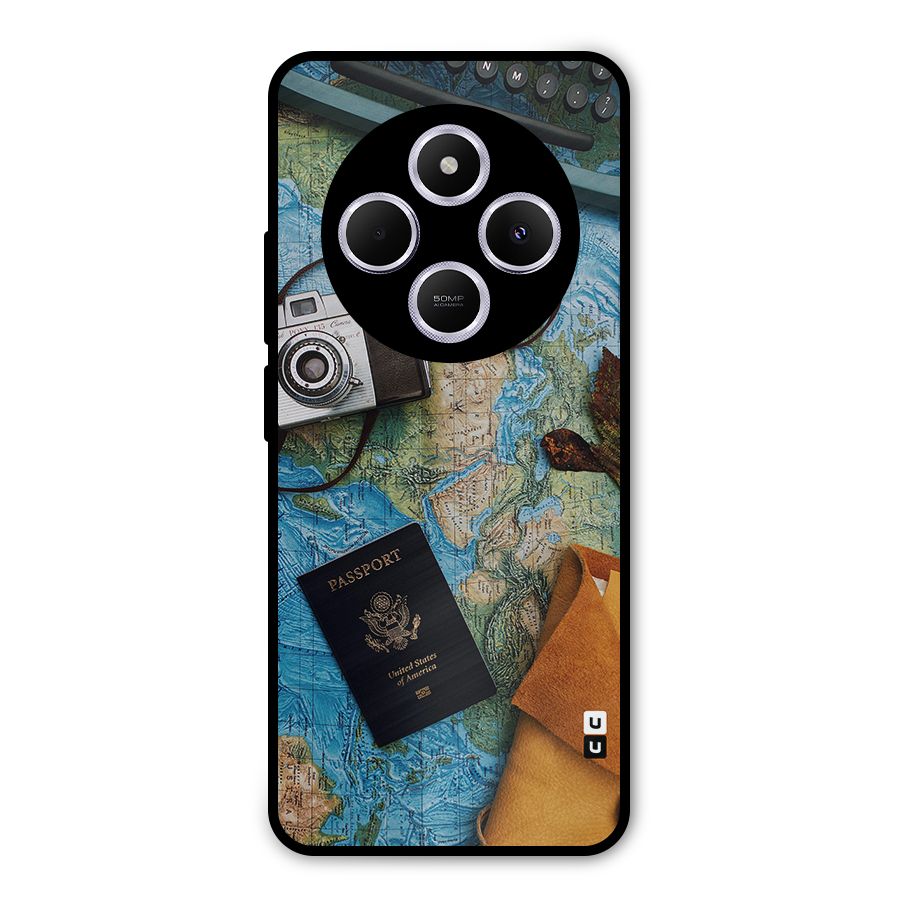 Travel Essentials Metal Back Case for Poco C75 5G