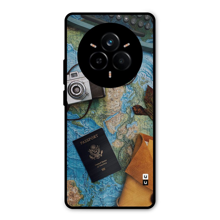 Travel Essentials Metal Back Case for Realme 14 Pro