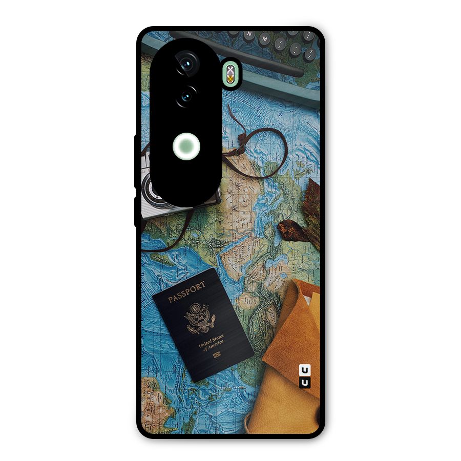 Travel Essentials Metal Back Case for Vivo V40e