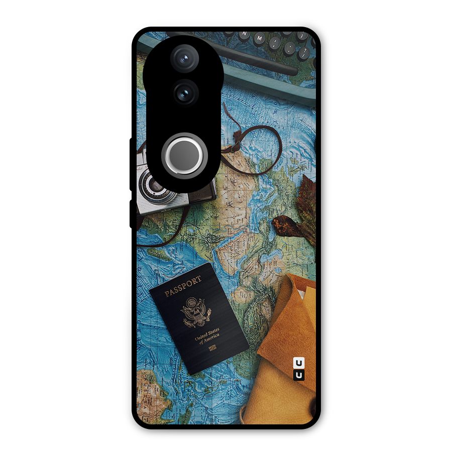 Travel Essentials Metal Back Case for Vivo V50e