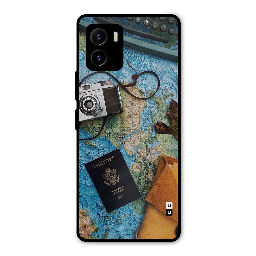 Travel Essentials Metal Back Case for Vivo Y15s
