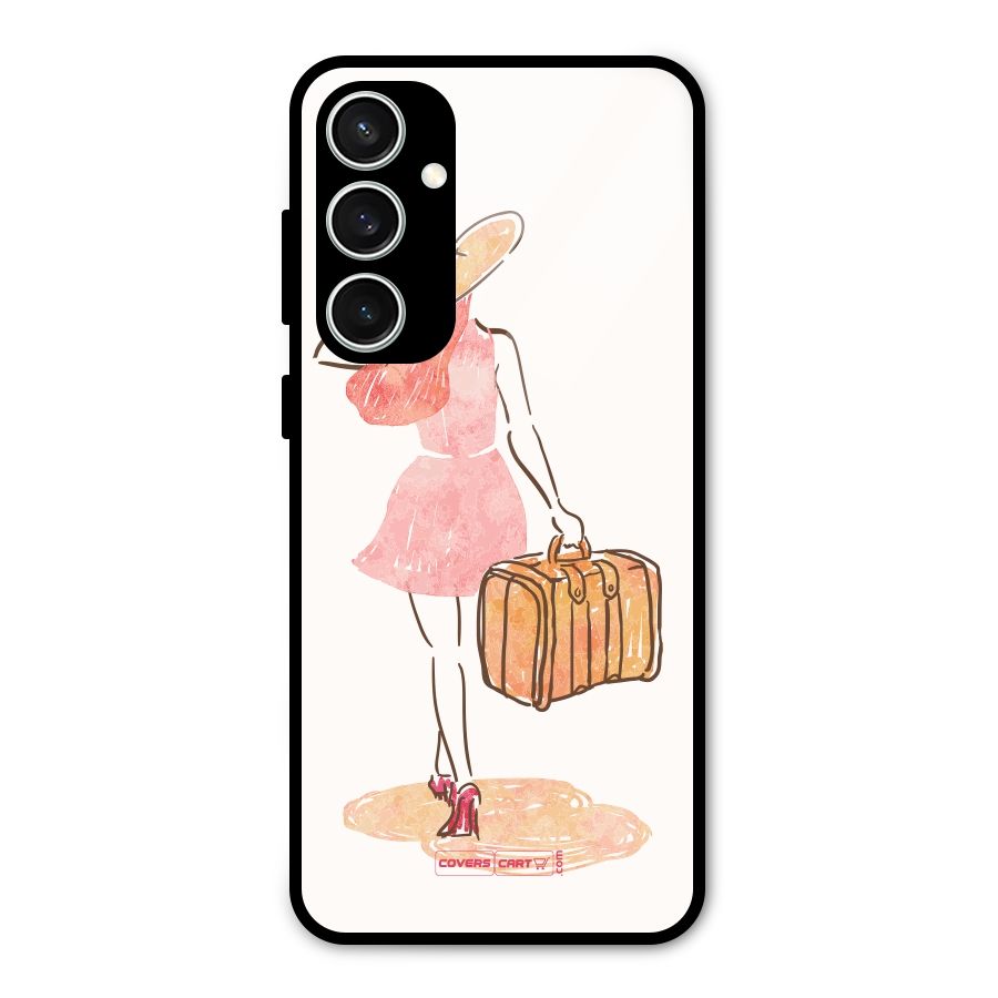 Travel Girl Glass Back Case for Galaxy S23 FE