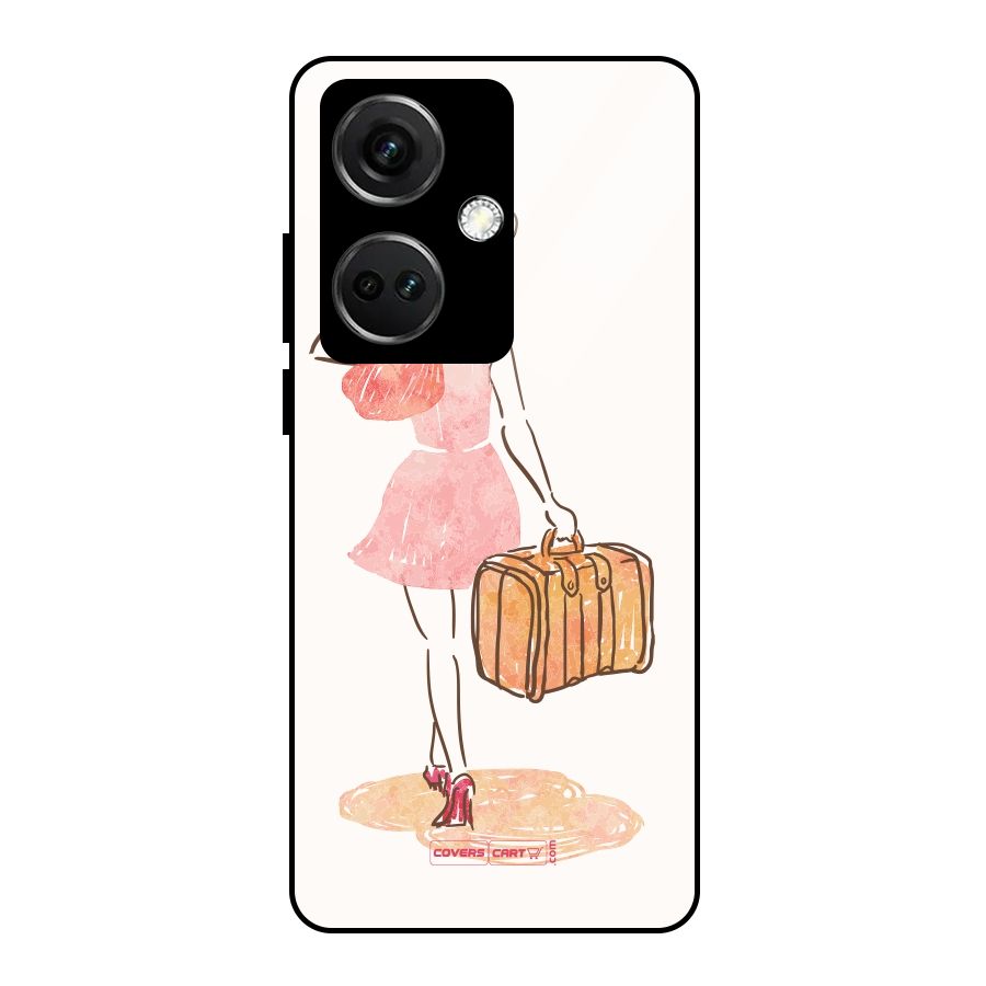 Travel Girl Glass Back Case for OnePlus Nord CE 3 5G