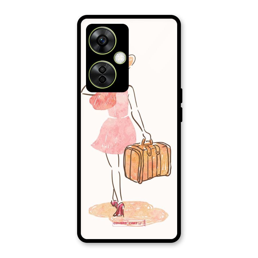 Travel Girl Glass Back Case for OnePlus Nord CE 3 Lite
