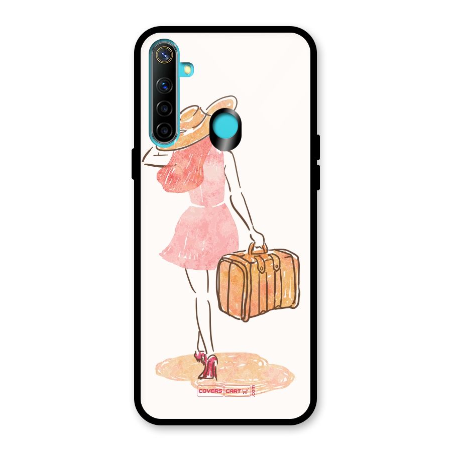 Travel Girl Glass Back Case for Realme 5