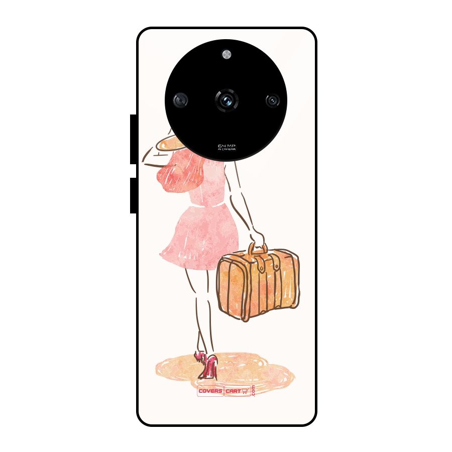Travel Girl Glass Back Case for Realme Narzo 60 5G