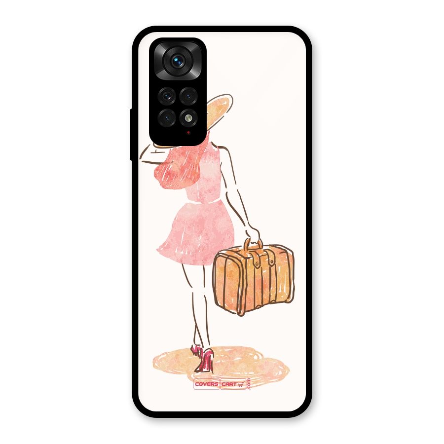 Travel Girl Glass Back Case for Redmi Note 11S