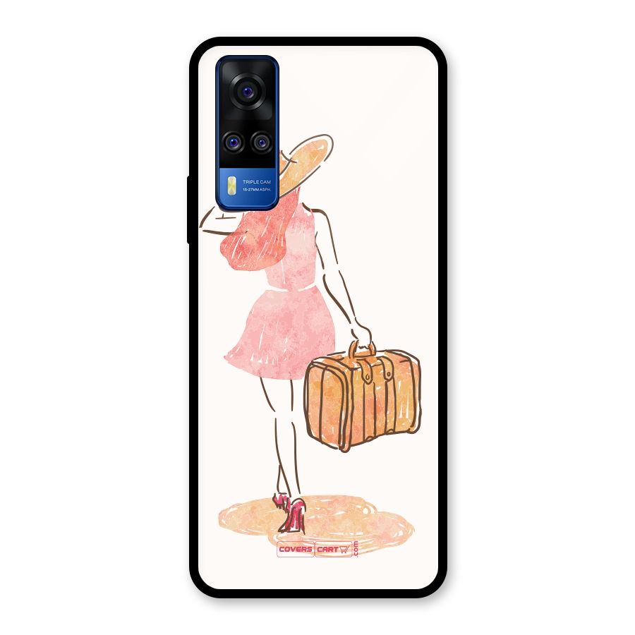 Travel Girl Glass Back Case for Vivo Y31
