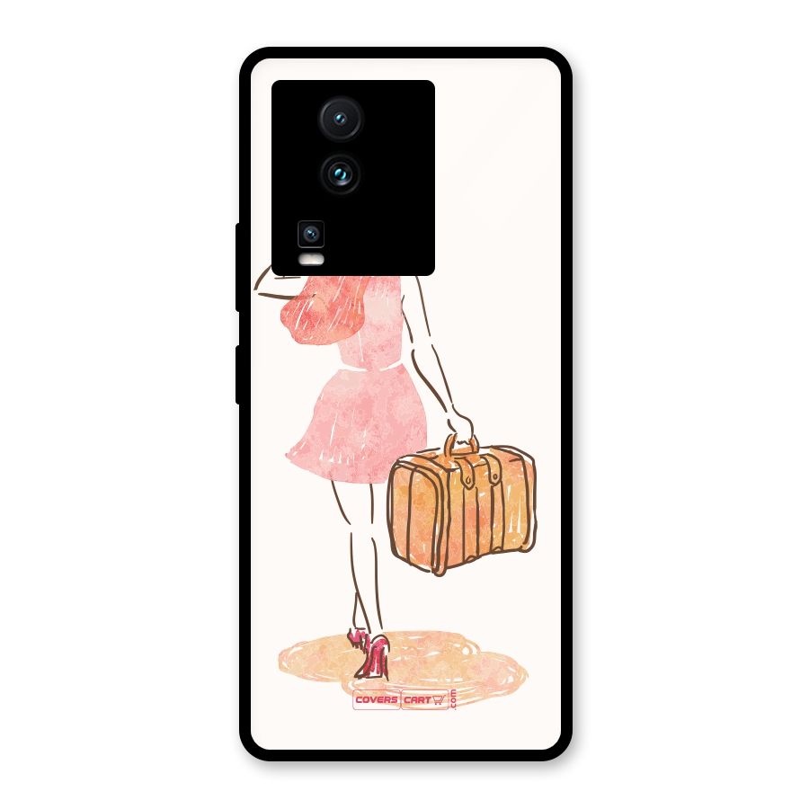 Travel Girl Glass Back Case for Vivo iQOO Neo 7 Pro