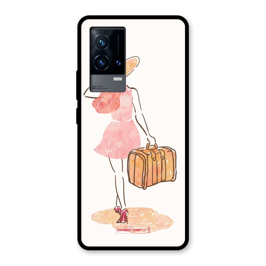 Travel Girl Glass Back Case for iQOO 9 5G