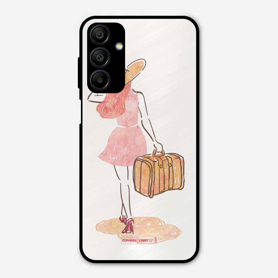 Travel Girl Metal Back Case for Galaxy A15 5G