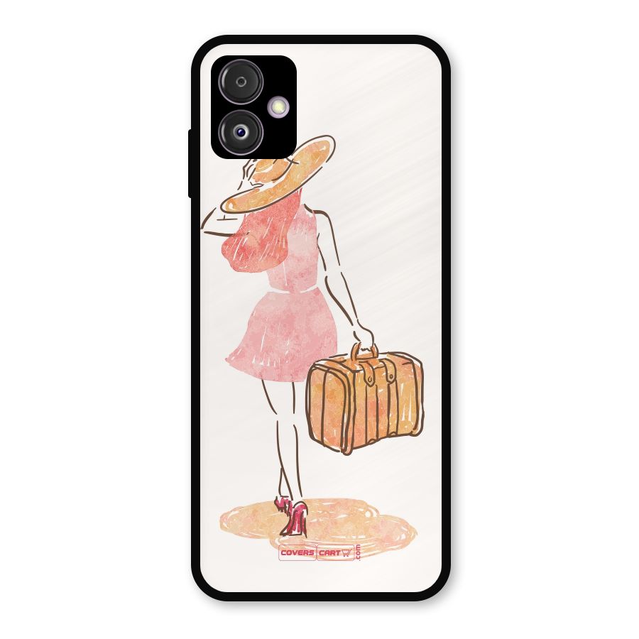 Travel Girl Metal Back Case for Galaxy F14
