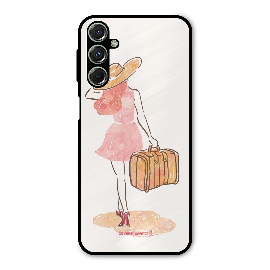 Travel Girl Metal Back Case for Galaxy M34