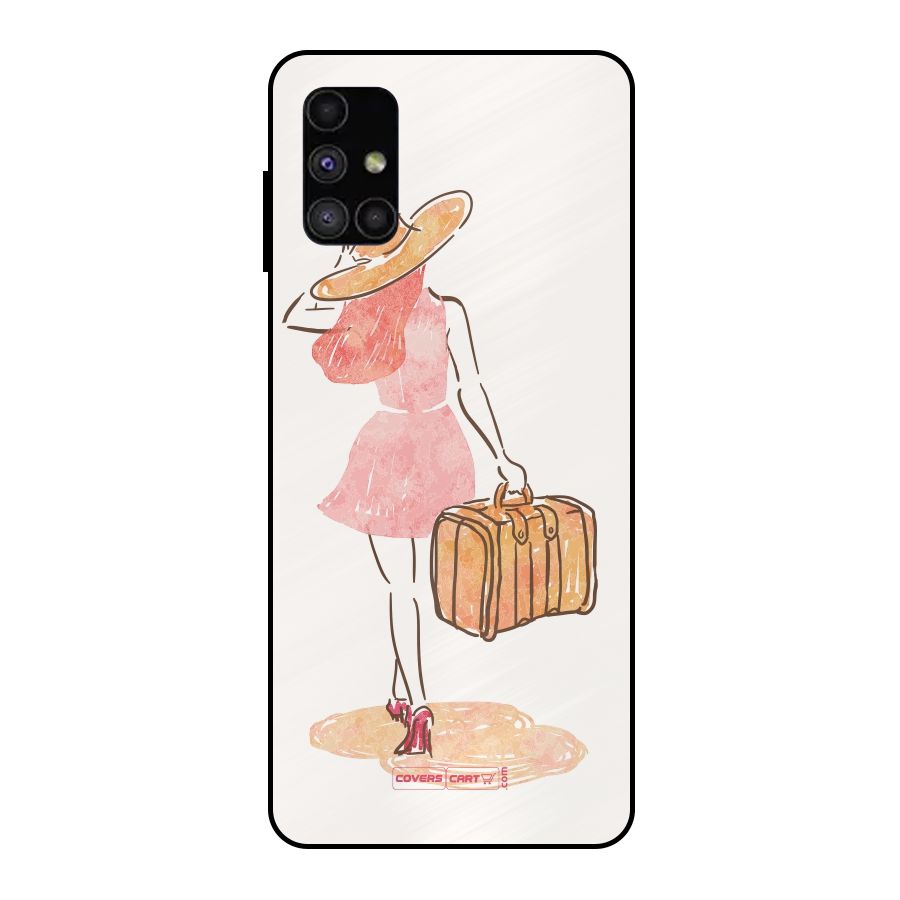 Travel Girl Metal Back Case for Galaxy M51