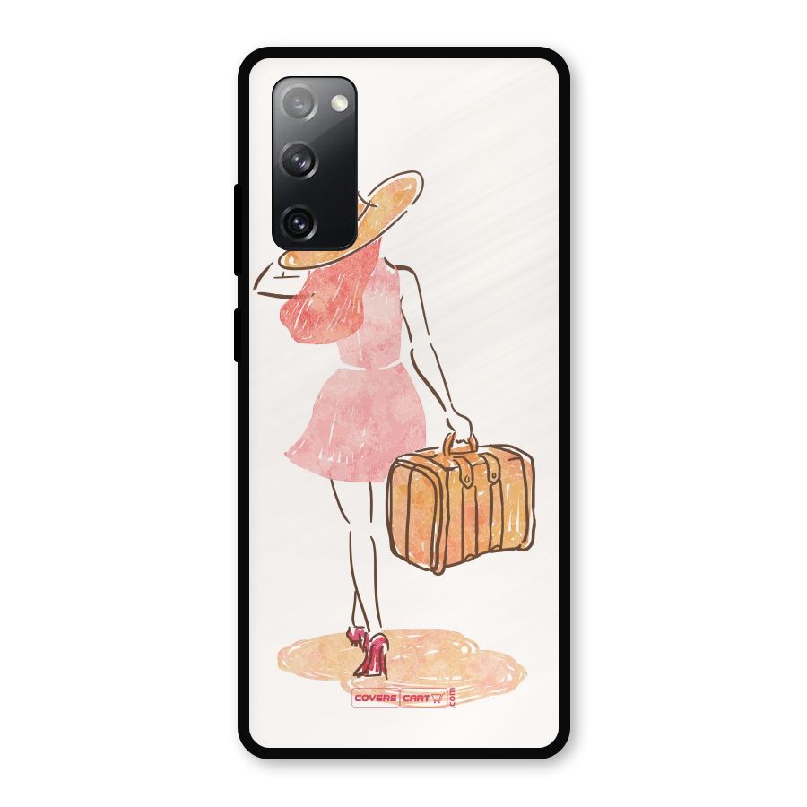 Travel Girl Metal Back Case for Galaxy S20 FE 5G