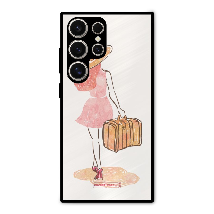 Travel Girl Metal Back Case for Galaxy S24 Ultra