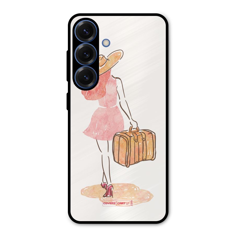 Travel Girl Metal Back Case for Galaxy S25