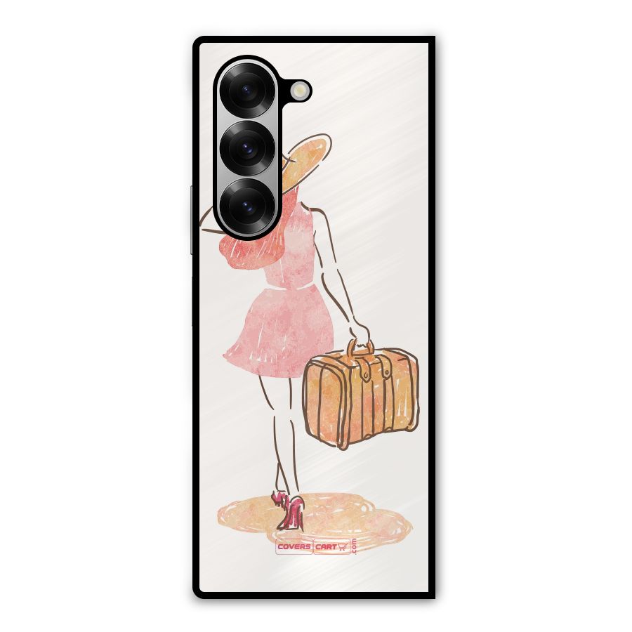 Travel Girl Metal Back Case for Galaxy Z Fold6