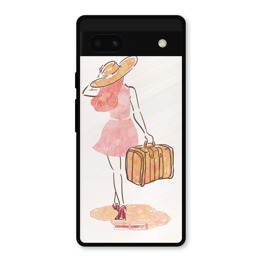 Travel Girl Metal Back Case for Google Pixel 6a