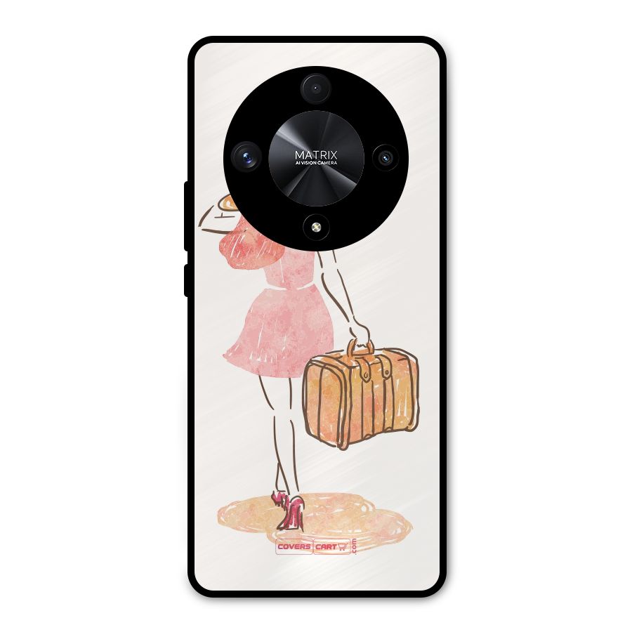 Travel Girl Metal Back Case for Honor X9b