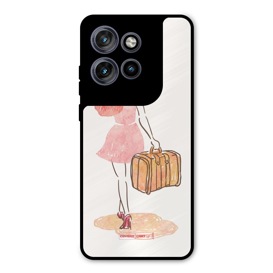 Travel Girl Metal Back Case for Motorola Edge 50 Neo
