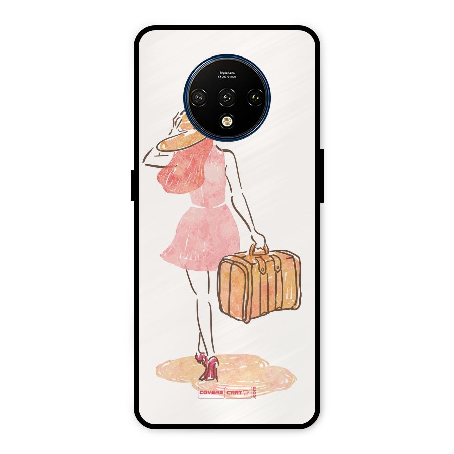 Travel Girl Metal Back Case for OnePlus 7T