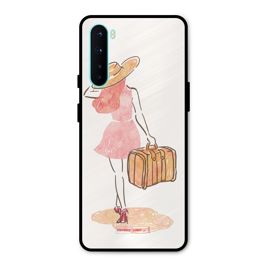 Travel Girl Metal Back Case for OnePlus Nord