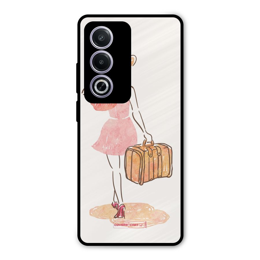 Travel Girl Metal Back Case for Oppo K12x