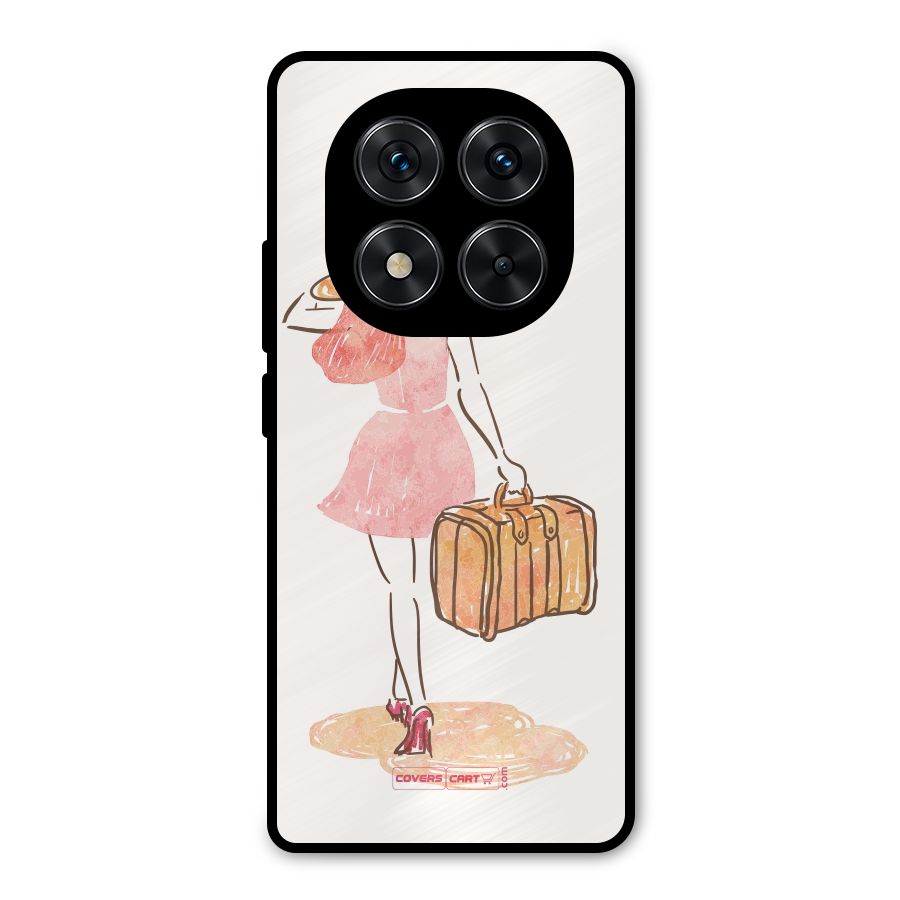 Travel Girl Metal Back Case for Poco X7