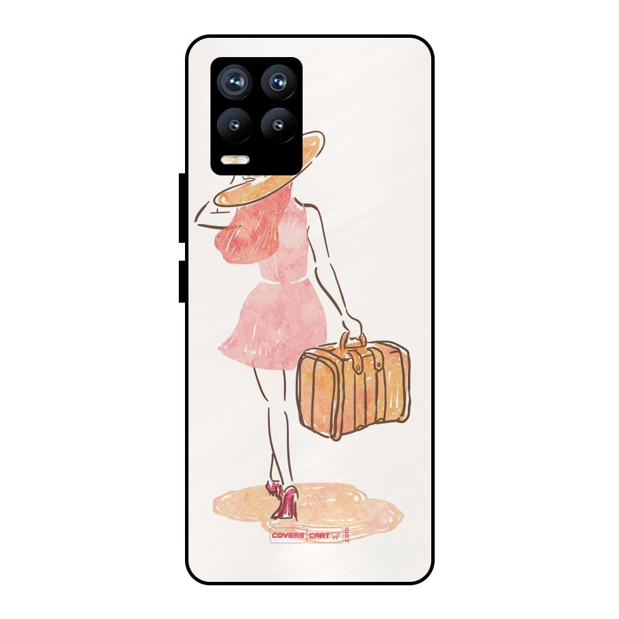 Travel Girl Metal Back Case for Realme 8 Pro