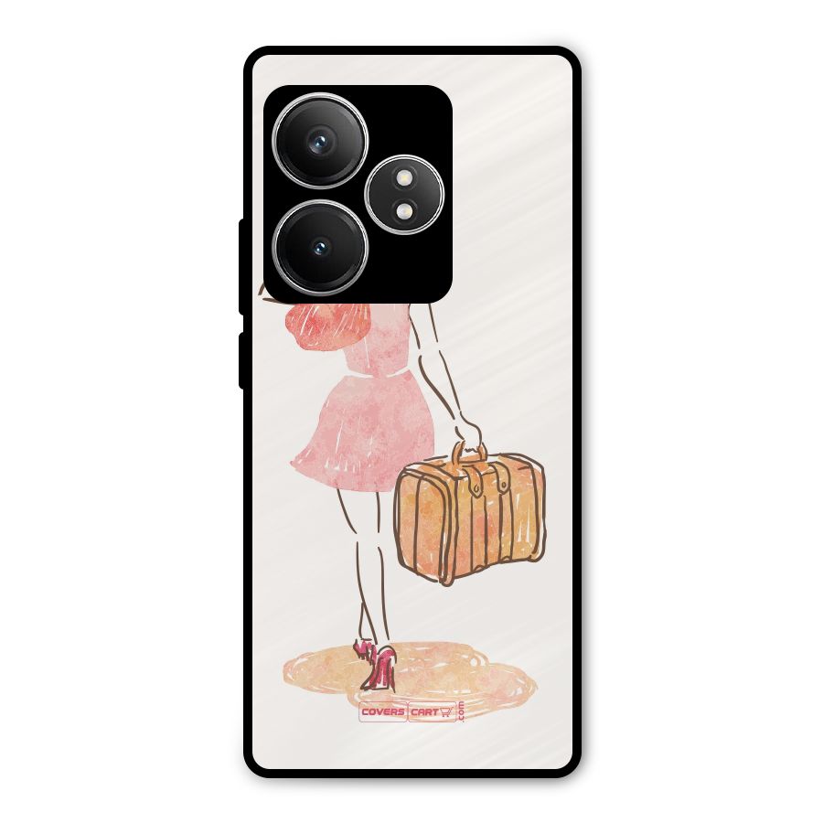 Travel Girl Metal Back Case for Realme GT 6T