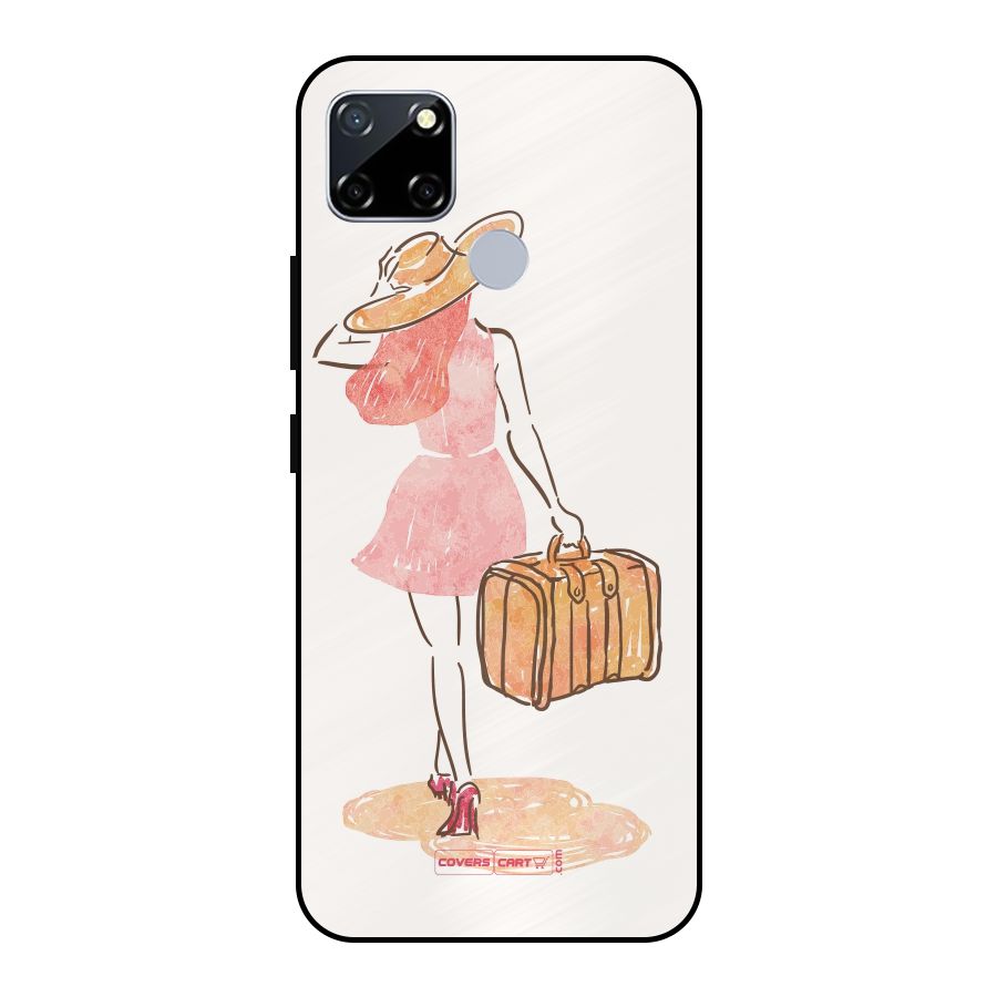 Travel Girl Metal Back Case for Realme Narzo 20