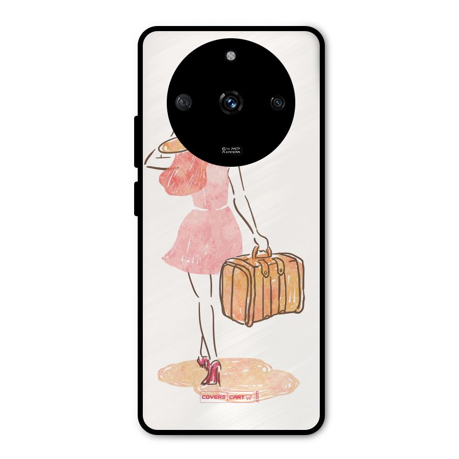 Travel Girl Metal Back Case for Realme Narzo 60 5G