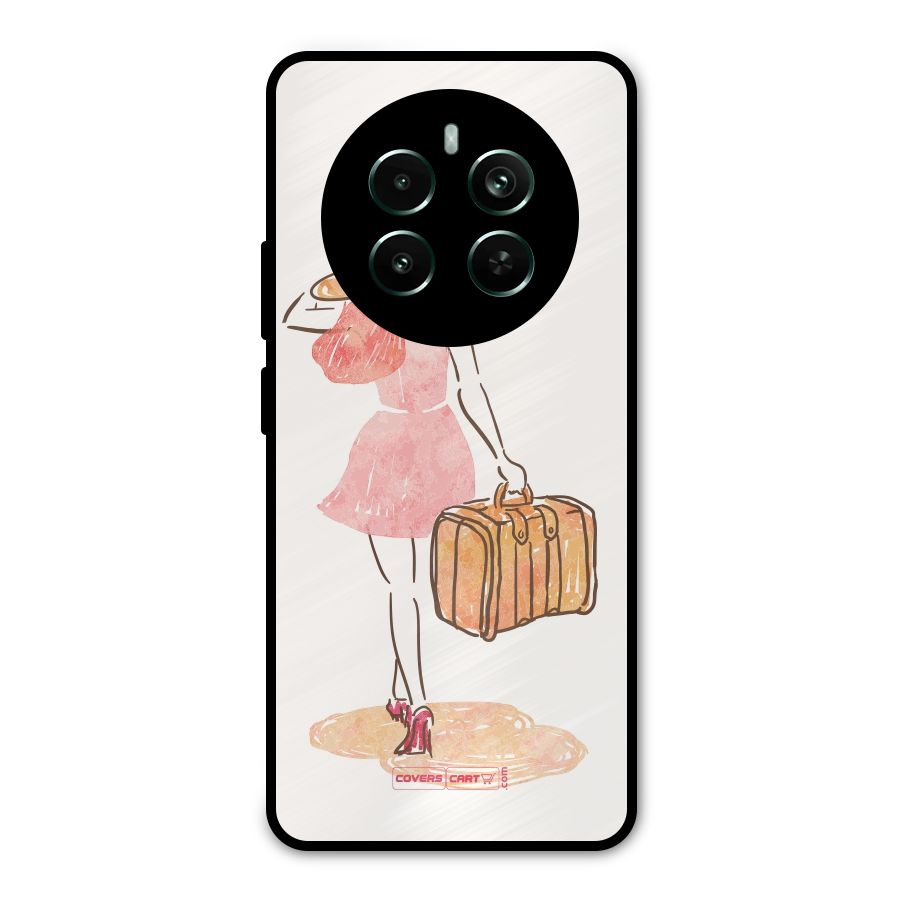 Travel Girl Metal Back Case for Realme Narzo 70 Pro