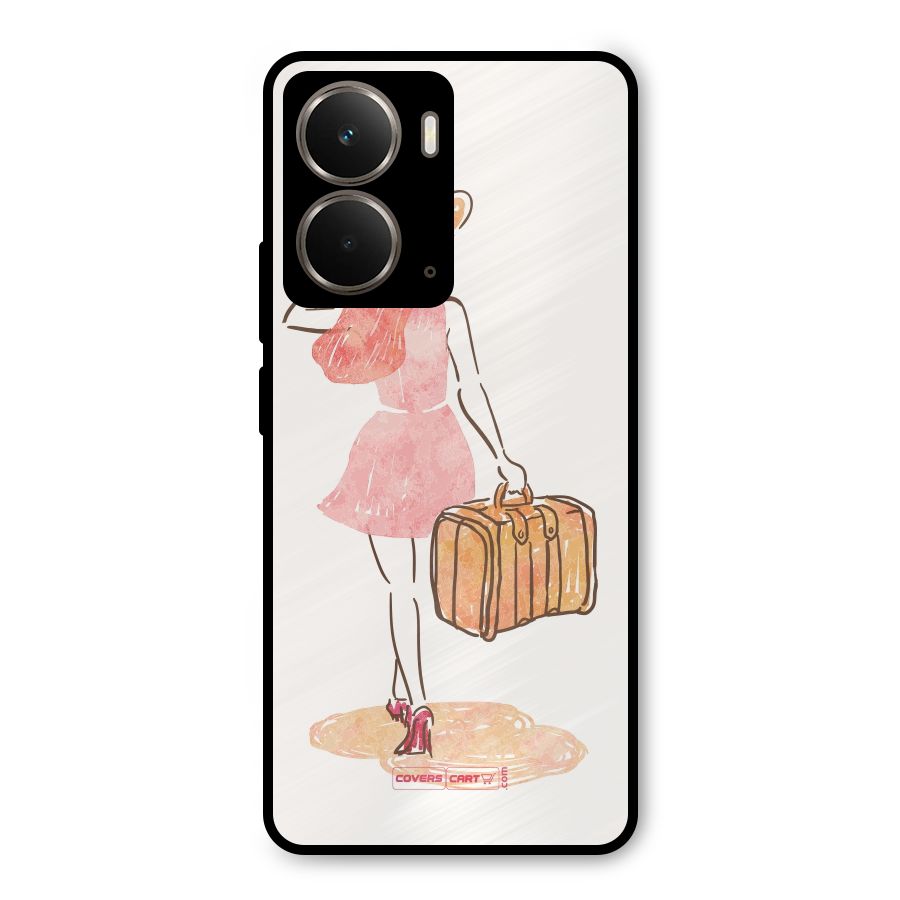 Travel Girl Metal Back Case for Realme P3