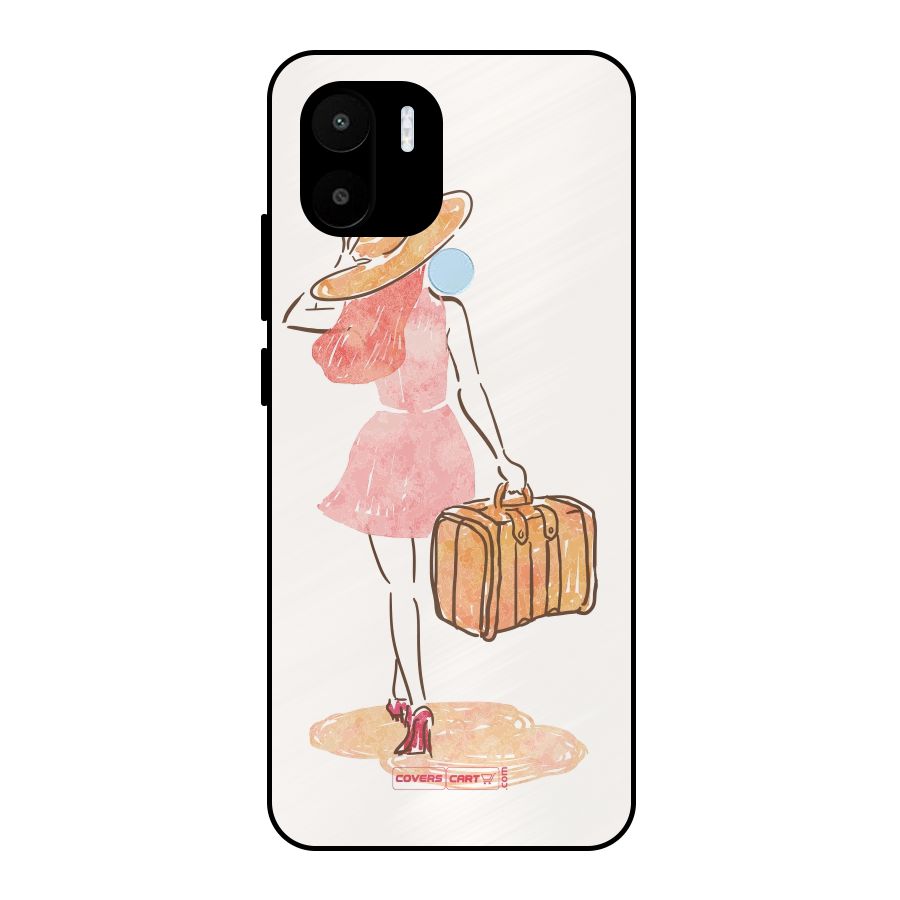 Travel Girl Metal Back Case for Redmi A2+