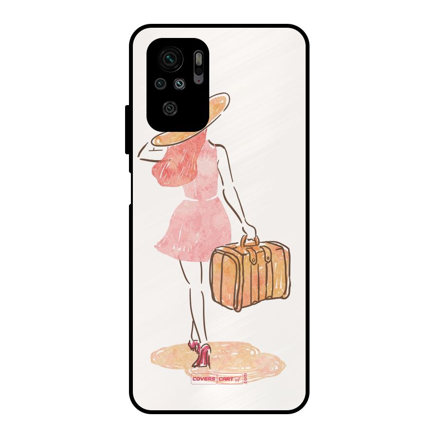 Travel Girl Metal Back Case for Redmi Note 10S