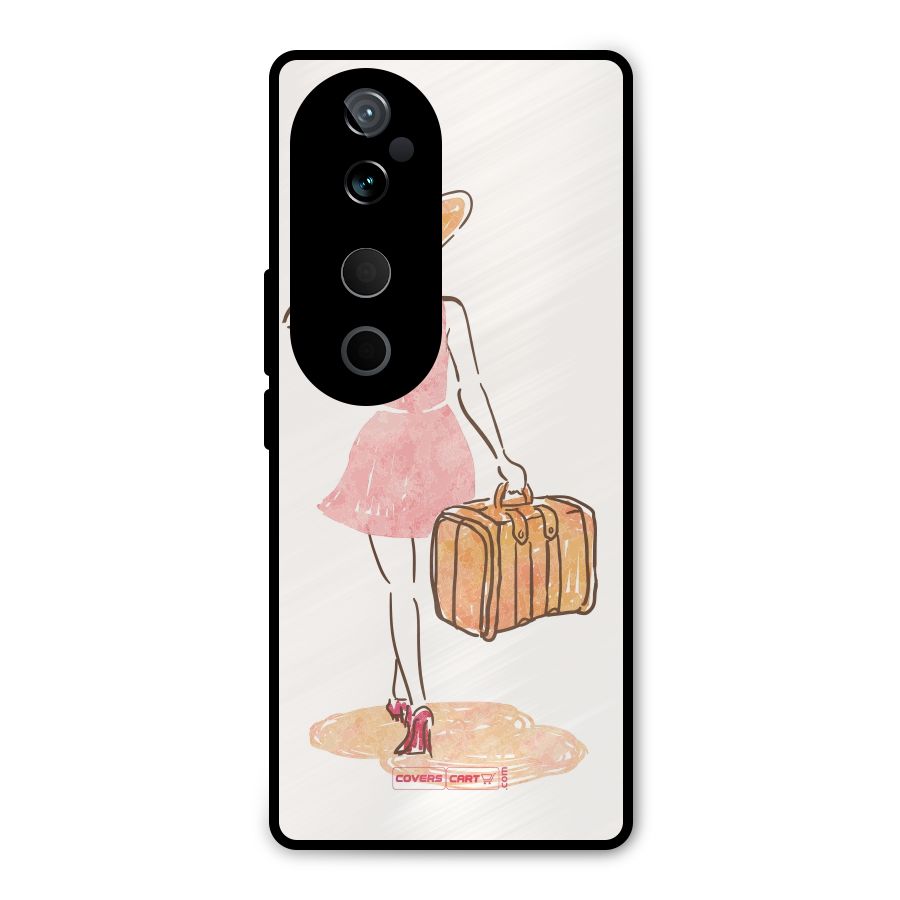 Travel Girl Metal Back Case for Vivo T3 Ultra
